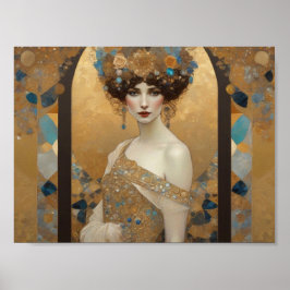 Poster Belo Klimt inspirou Arte, Donna de Roma, Gustav