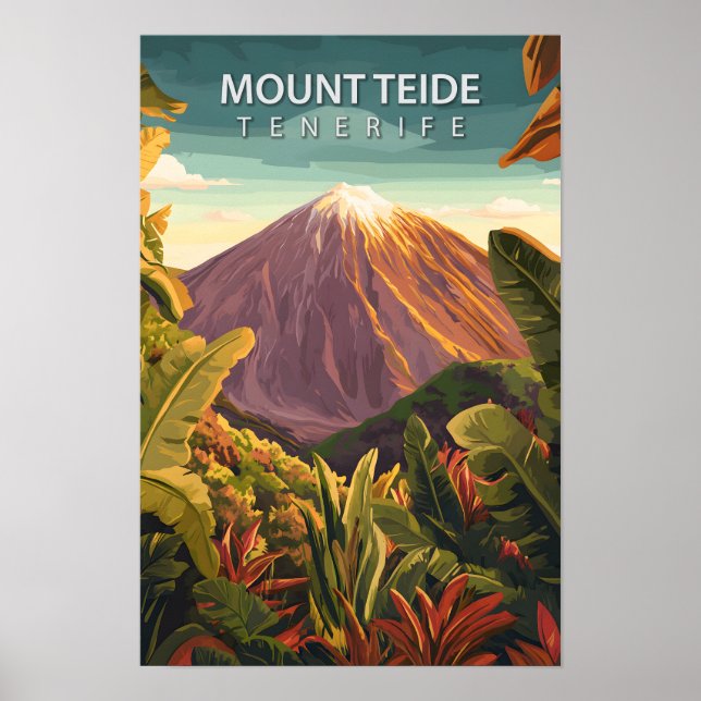Poster Belo lugar Monte Teide Tenerife Viagem (Frente)