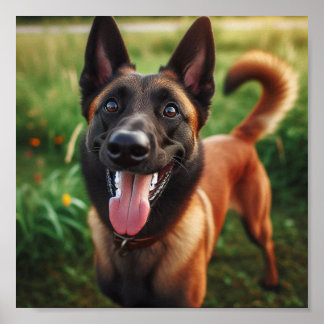 Poster belo Malinois belga