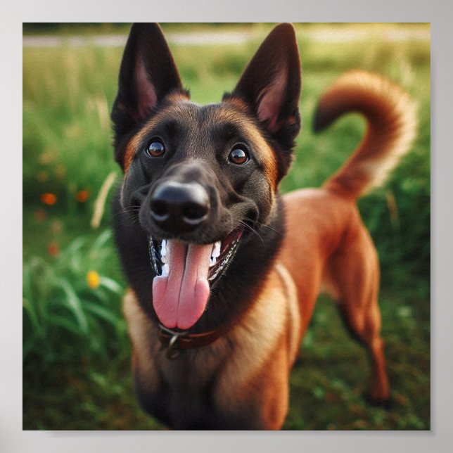 Poster belo Malinois belga (Frente)
