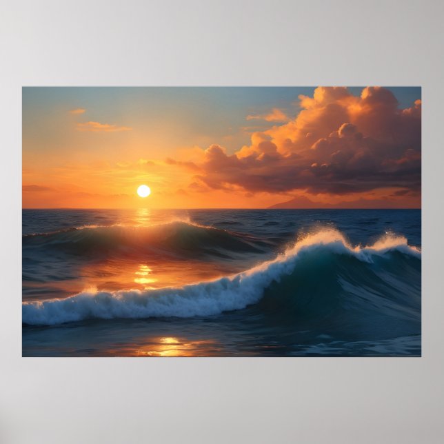 Poster Belo mar do sol (Frente)
