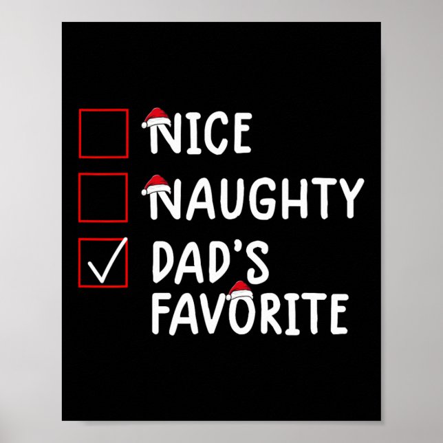 Poster Belo Pai, favorito, bom Natal (Frente)