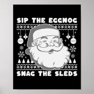 Poster Belo Papais noeis de Natal da Lista de Natal do Si