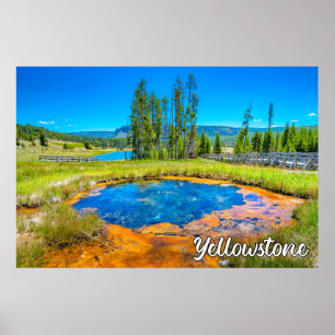 Poster Belo Parque Nacional Yellowstone, Estados Unidos