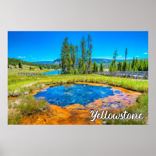 Poster Belo Parque Nacional Yellowstone, Estados Unidos (Frente)
