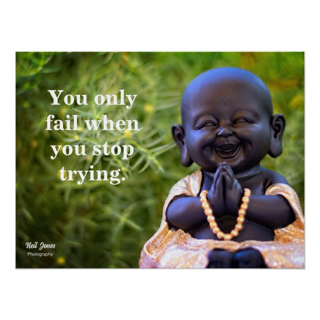 Póster Belo poster Inspirador Budha (Frente)