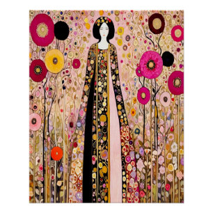 Póster Belo Poster no estilo de Gustav Klimt