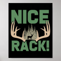 Belo Rack Antlers Deer Engraçado Caçando Humor Caç