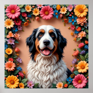 Poster Belo Retrato de Cachorro