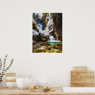 Poster Belo riacho no fim do inverno de Gozd Martuljek