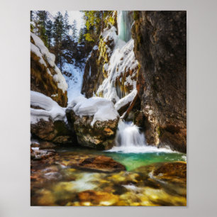 Poster Belo riacho no fim do inverno de Gozd Martuljek