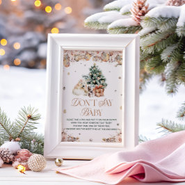 Poster Belo Urso Polar não diz Jogo de Bebê