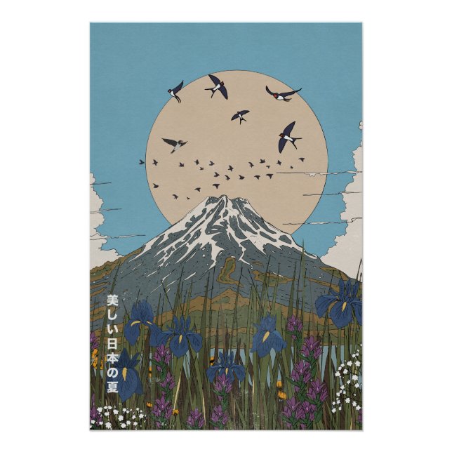 Póster Belo Verão Japonês (Frente)