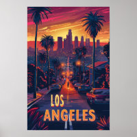 Belo Viagem de Ilustração de Los Angeles USA