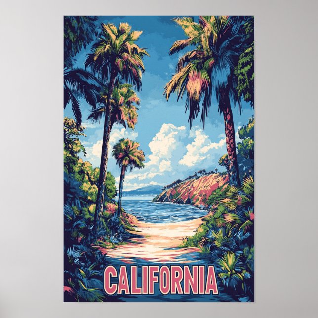 Poster Belo Viagem de Ilustração EUA (Frente)