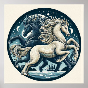Poster "Belos Cavalos Místicos" 16