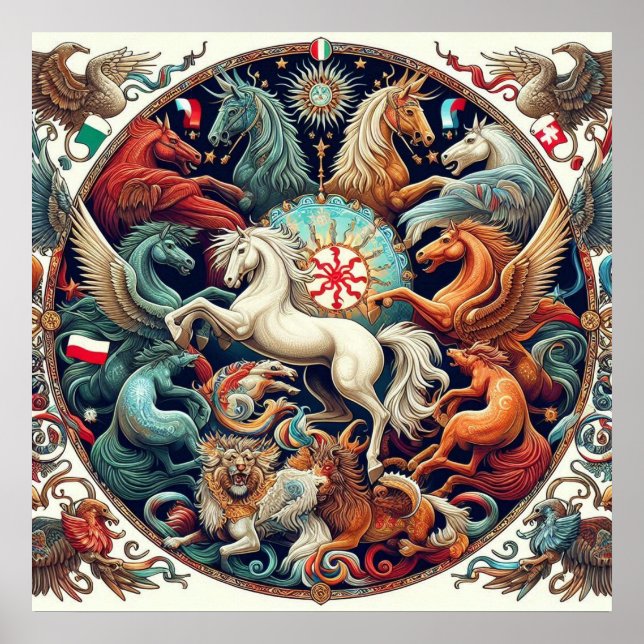 Poster "Belos Cavalos Místicos" 30 (Frente)