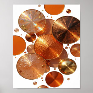 Poster Belos DISCOS DE COBRE Prateados