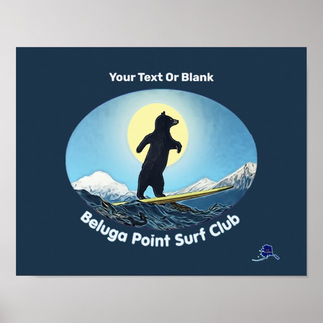 Poster Beluga Point Surf Club (Frente)