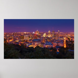 Póster Belvedere Kondiaronk da skyline da cidade de