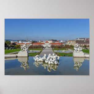Poster Belvedere Palace Piscina, Viena, Áustria