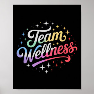 Poster Bem-estar da Equipe Motivada P.e Treino de Ninja d