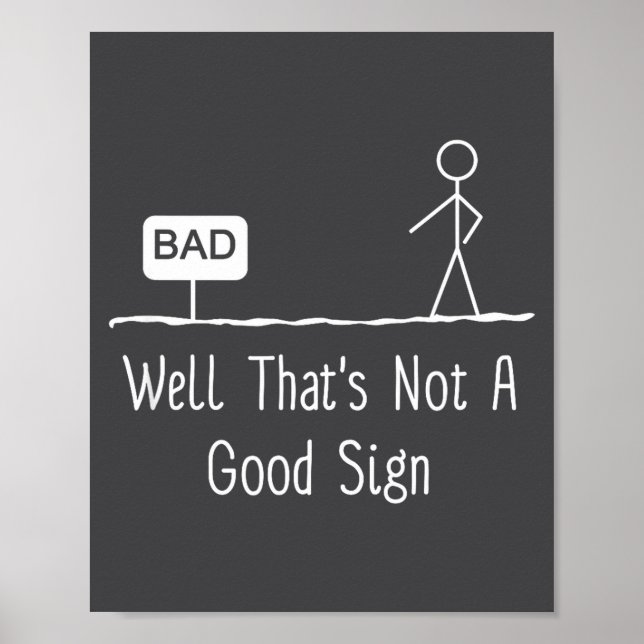 Poster Bem, isso não é um bom sinal Stick Figure Fami eng (Frente)