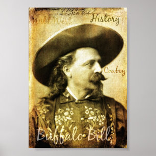 Póster Bem Vestido Buffalo Bill Cowboy