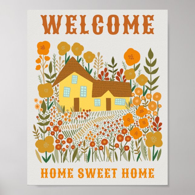 POSTER BEM-VINDO A CASA CLIENTE DE FLUXOS DE CASA (Frente)