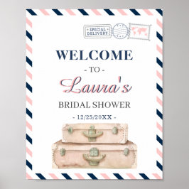 Poster Bem-vindo à Chave de Noiva da Companhia Aérea Mund