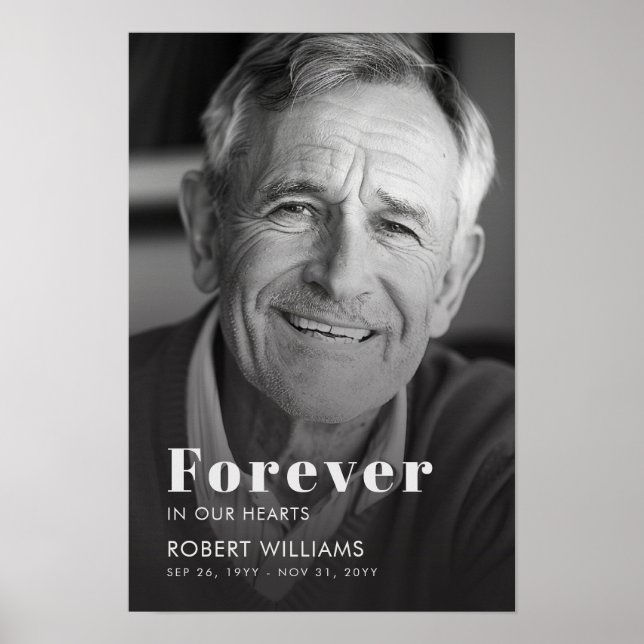 Poster Bem-vindo à Foto Funeral Para Sempre em Nossos Cor (Frente)