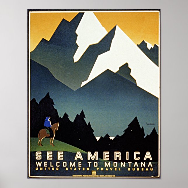 Poster Bem-vindo a Montana, (Frente)