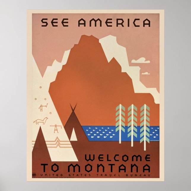 Poster Bem-vindo a Montana (Frente)