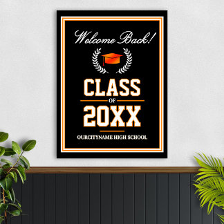 Poster Bem-vindo à reunião de turma dos Colors da escola