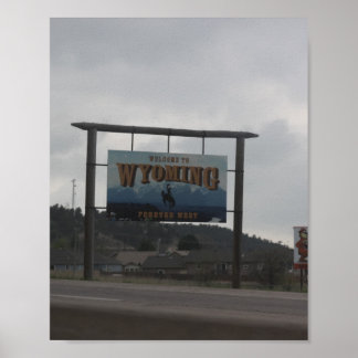 Poster Bem-vindo a Wyoming