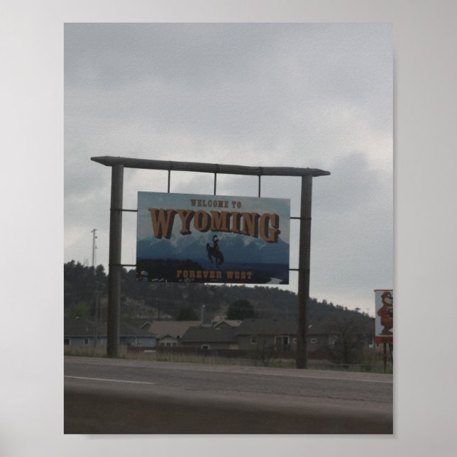 Poster Bem-vindo a Wyoming (Frente)