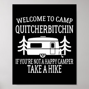 Poster Bem-vindo ao Acampamento Quitcherin - Acampamento