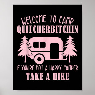 Poster Bem-vindo ao Acampamento Quitcherin Divertido _1
