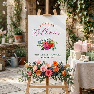 Poster Bem-vindo ao Bebê em Flor - Chamada de Boas-vindas