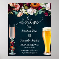 Bem-vindo ao Cartaz de Casamento Rose & Brews Wine