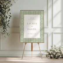 Bem-vindo ao Casamento de Jardim Vintage Verde Sal