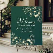 Bem-vindo ao Casamento Verde Esmeralda e Dourado