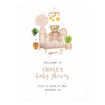 Bem-vindo ao Chá de Bebê do Ursinho Boho Moderno