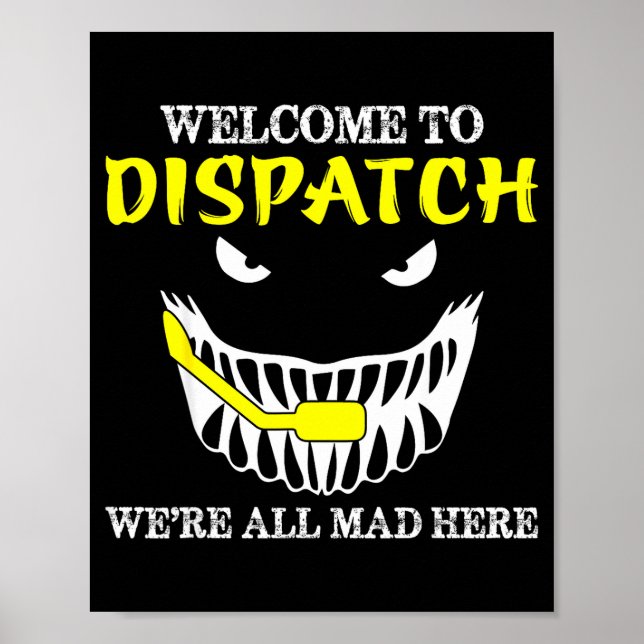 Poster Bem-vindo ao Dispatch Funny 911 Dispatch Halloween (Frente)