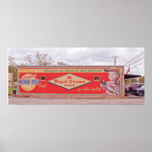 Poster Bem-vindo ao Histórico Ben Wheeler Sinal 24x10