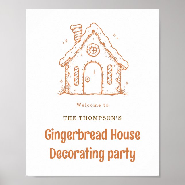 Poster Bem-vindo ao Natal da Casa Gingercake (Frente)