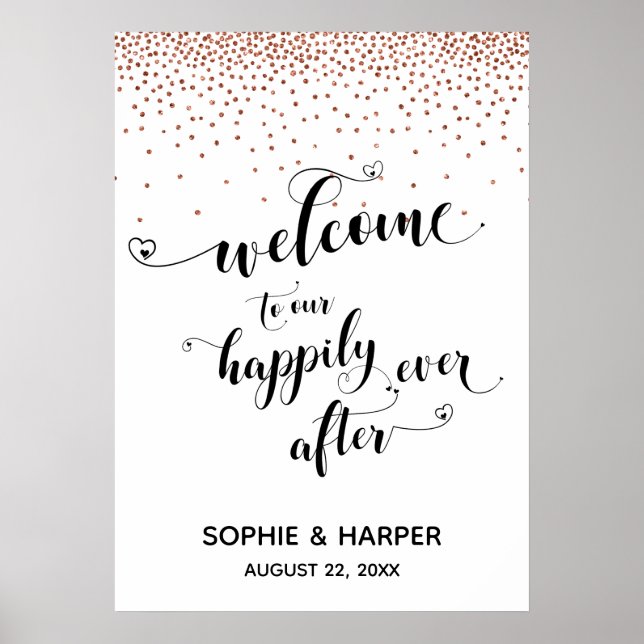 Poster Bem-vindo ao nosso Feliz Sinal de Cobre (Frente)