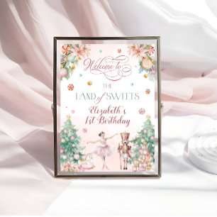 Poster Bem-vindo ao País do Quebra-Nozes dos Doces Aniver