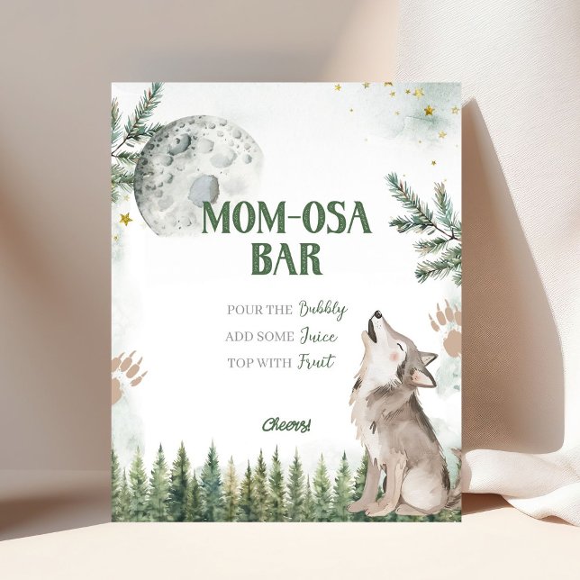 Poster Bem-vindo ao pôster do bar da mamãe loba da flores (Criador carregado)