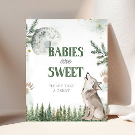 Poster Bem-vindo ao The Pack Forest Wolf Baby são Doce